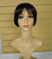 Perruque courte cheveux tombant