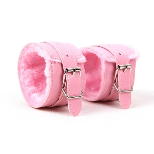 Menottes en simili cuir SM Bondage