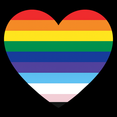 Transfert DTF - Coeur LGBTQ